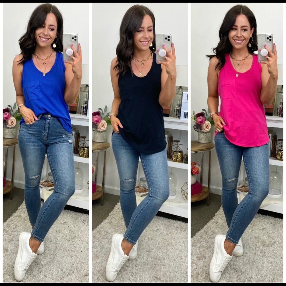 Pink tank top